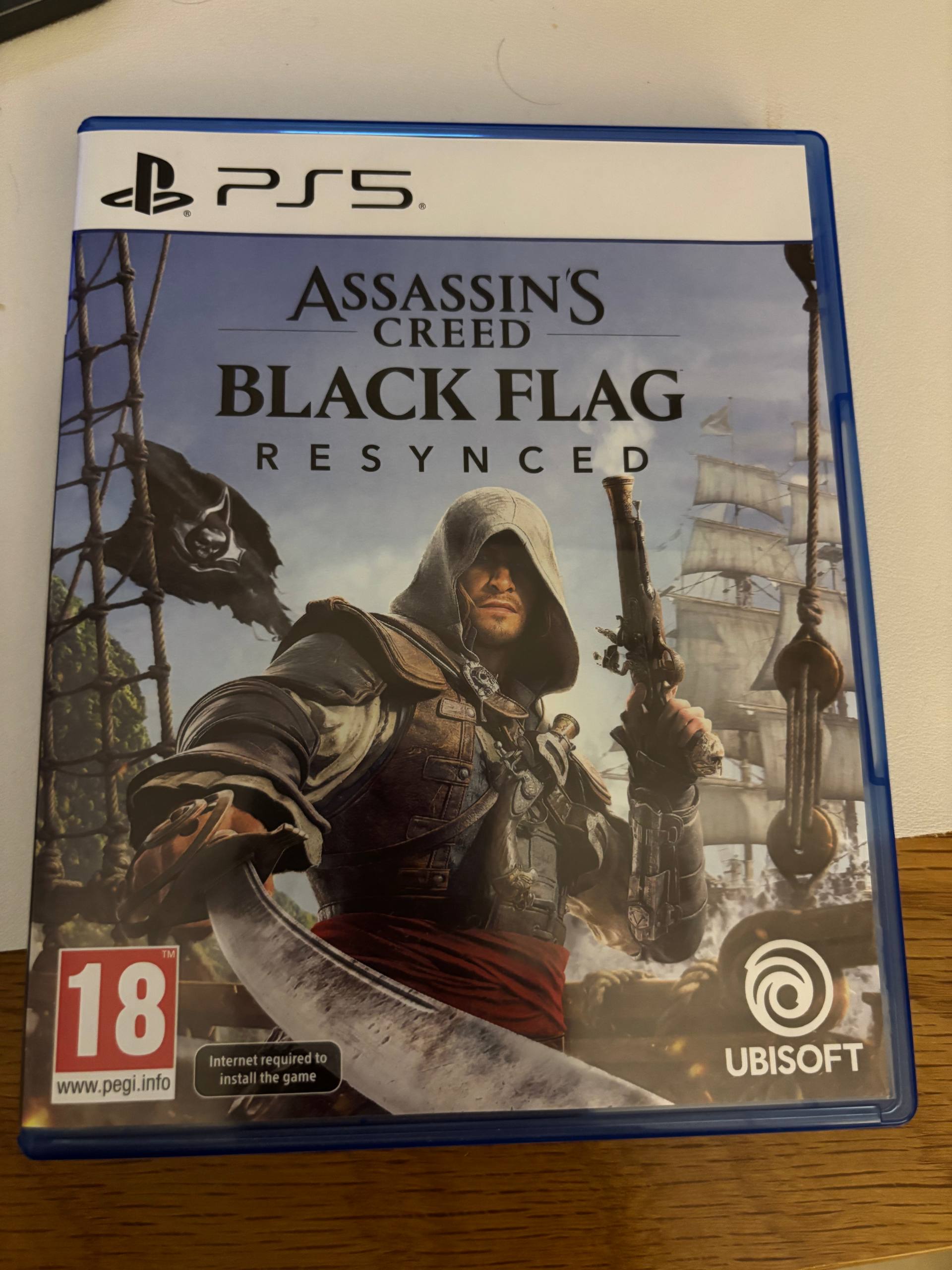 диск PS5. Assasins creed black flag resynched