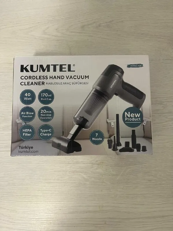 Автомобильный беспроводной пылесос Kumtel