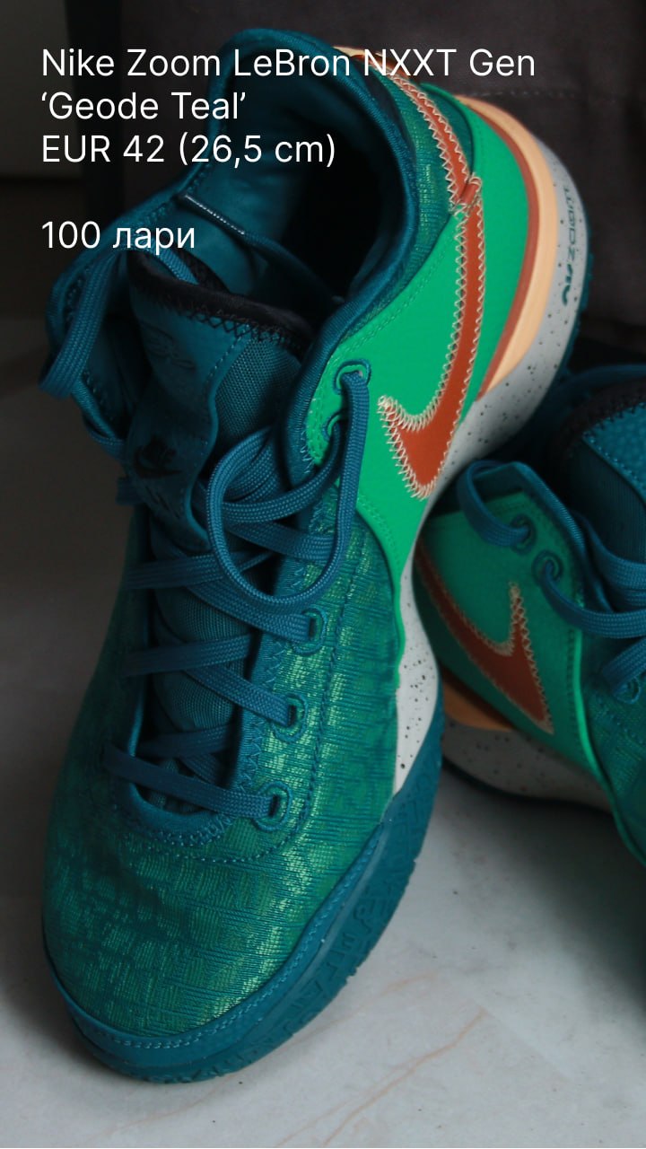 Кроссовки Nike Zoom LeBron NXXT Gen Geode Teal EUR 42