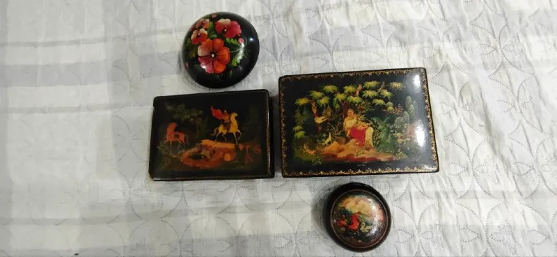 Шкатулка лаковая советская