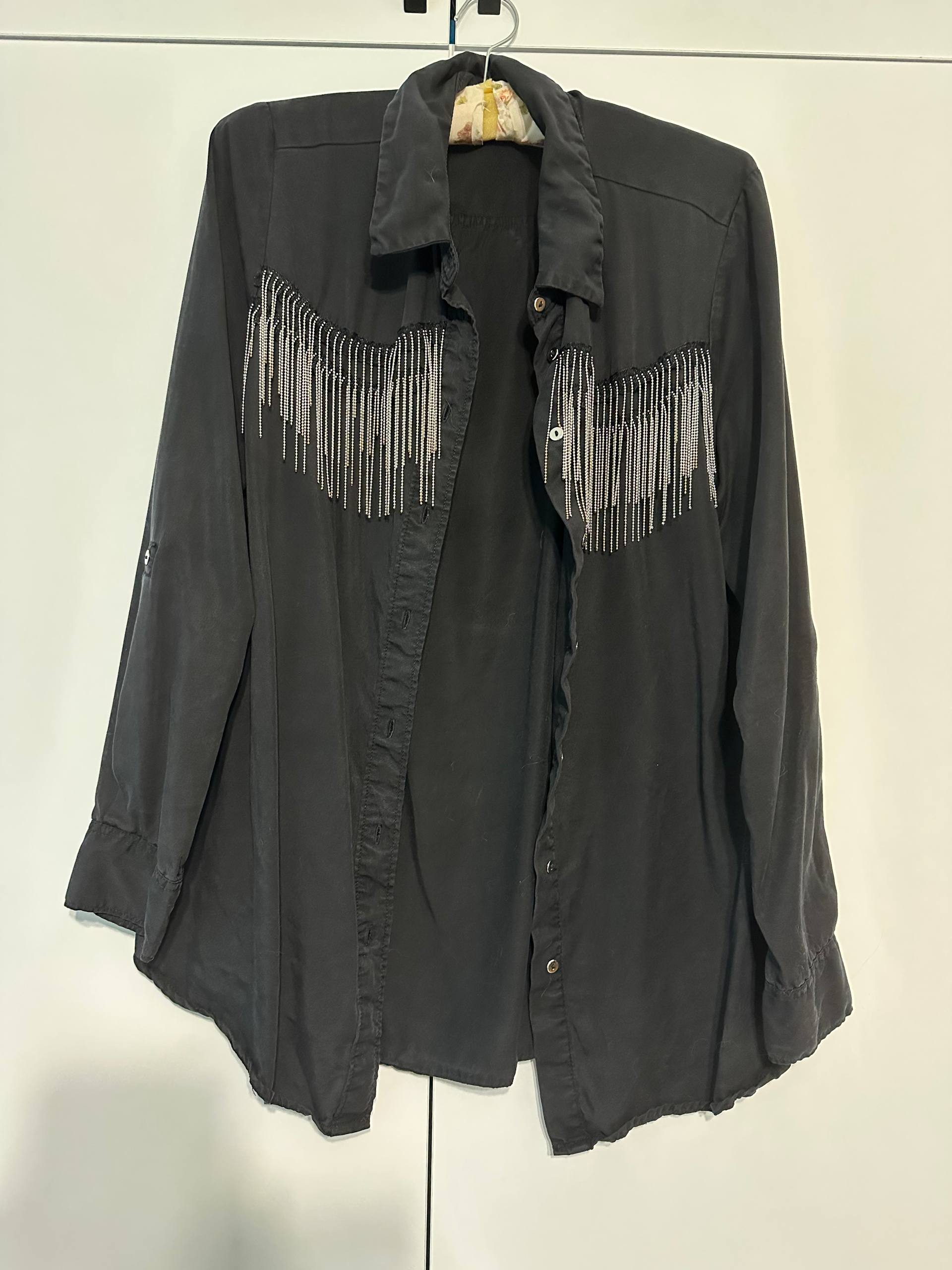 Рубашка Zara с бахромой