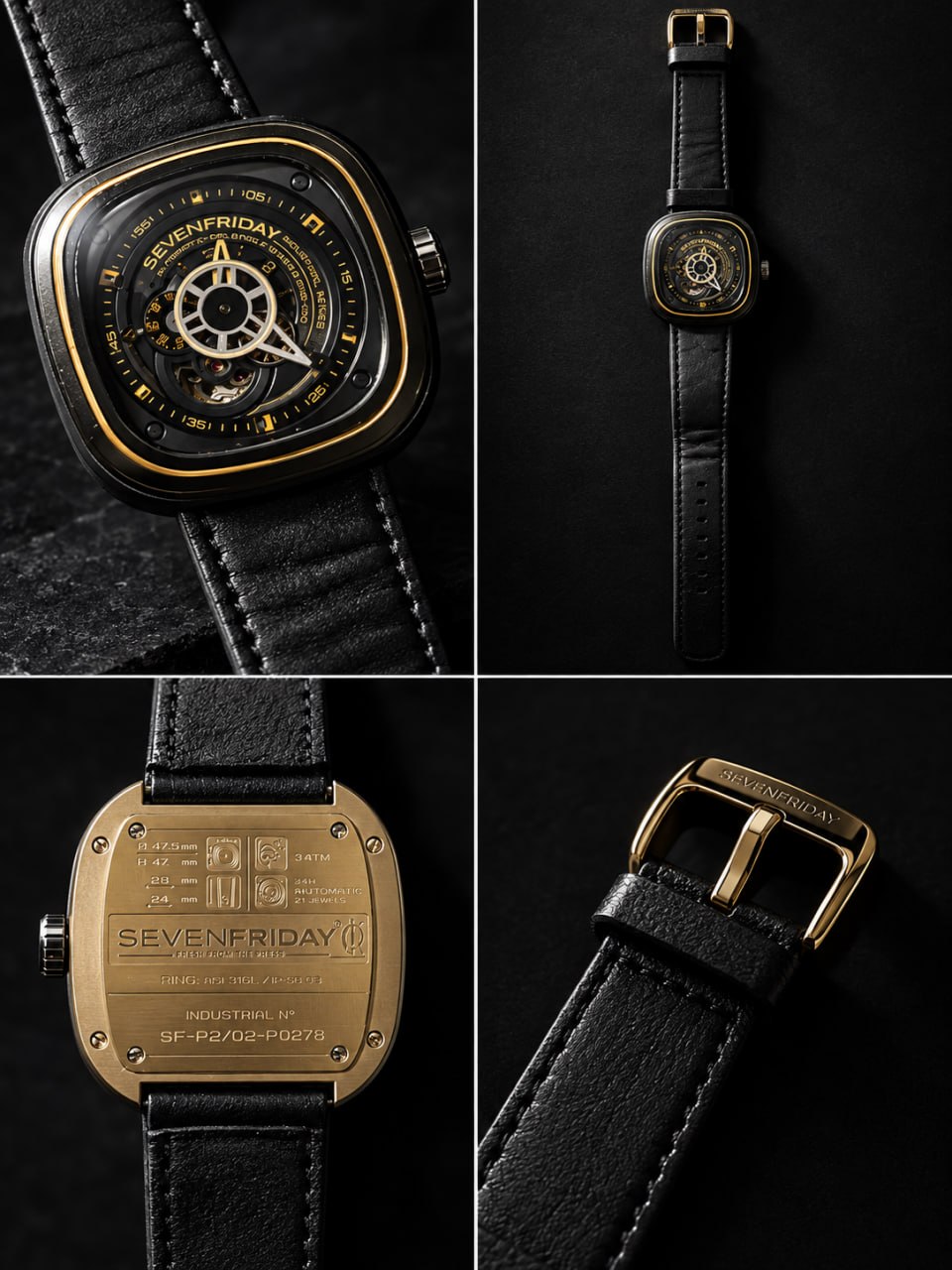 Часы SEVENFRIDAY P3/01 Industrial Engines