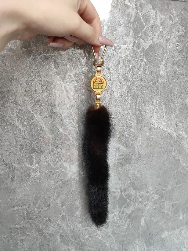 Брелок хвостик из натуральной норки P.K.Z FURS