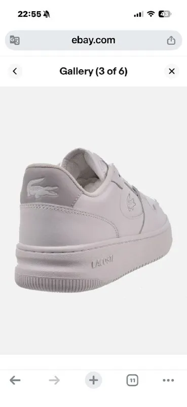 Кроссовки Lacoste LOO Set 224 2 SMA Men's White/White 748SMAOO18