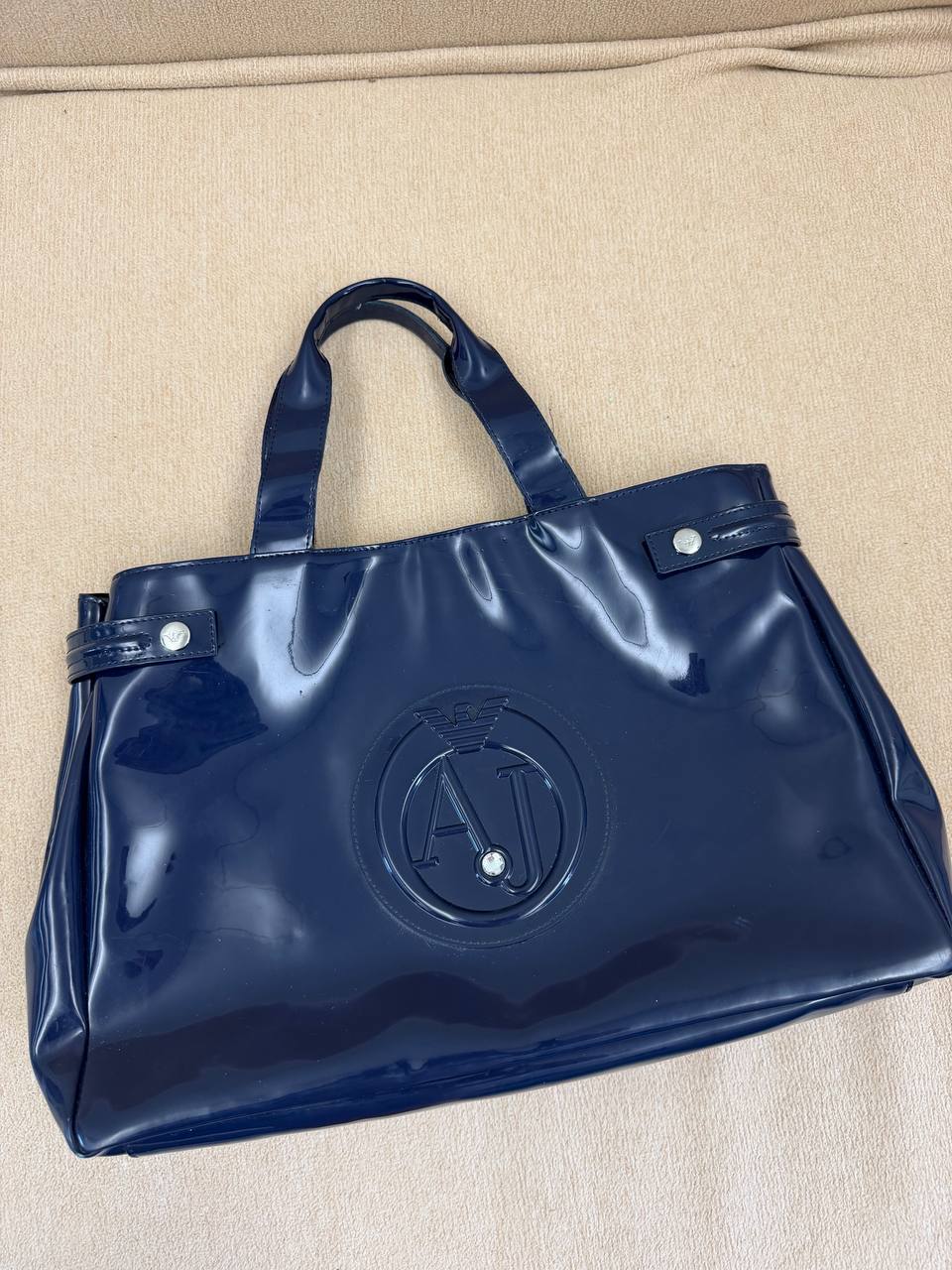 Синяя сумка Armani Jeans