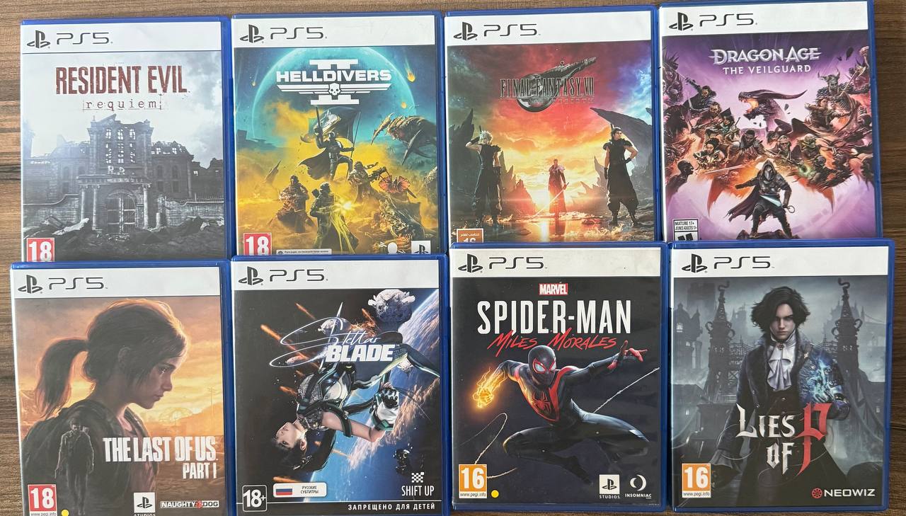 Продам игры на дисках для PlayStation 5