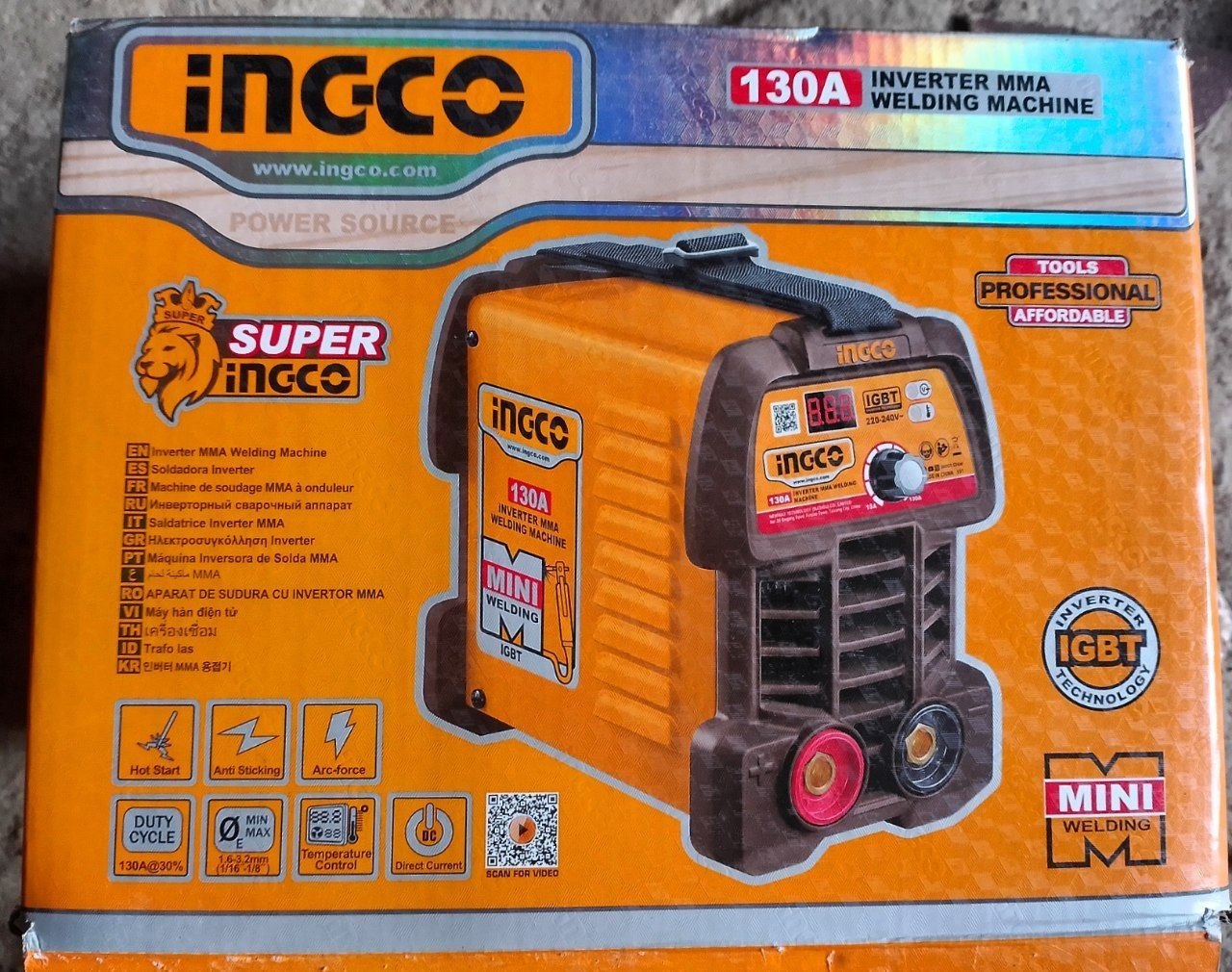 Сварочный инверторный аппарат INGCO 130A