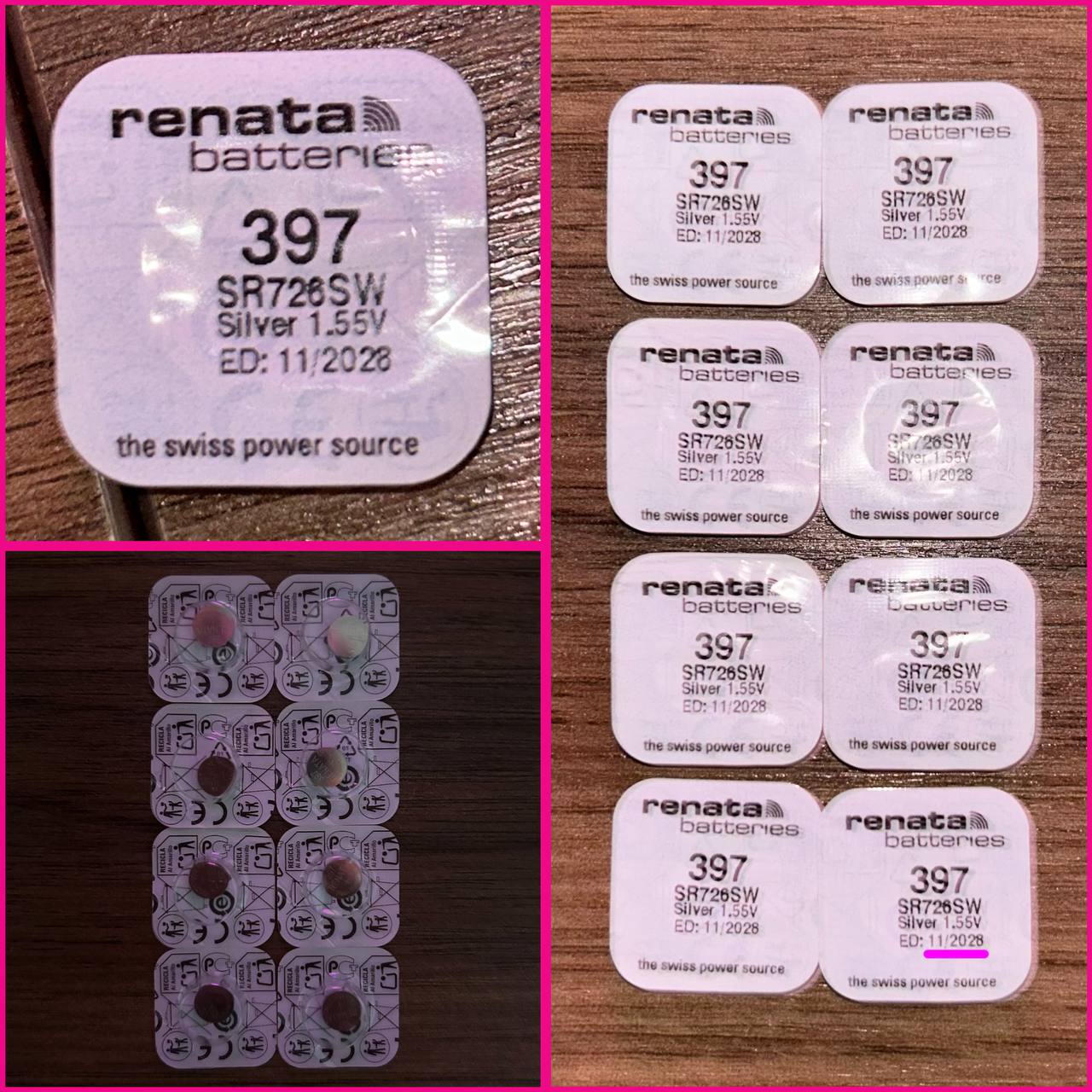 Батарейки Renata 397 (SR726SW)