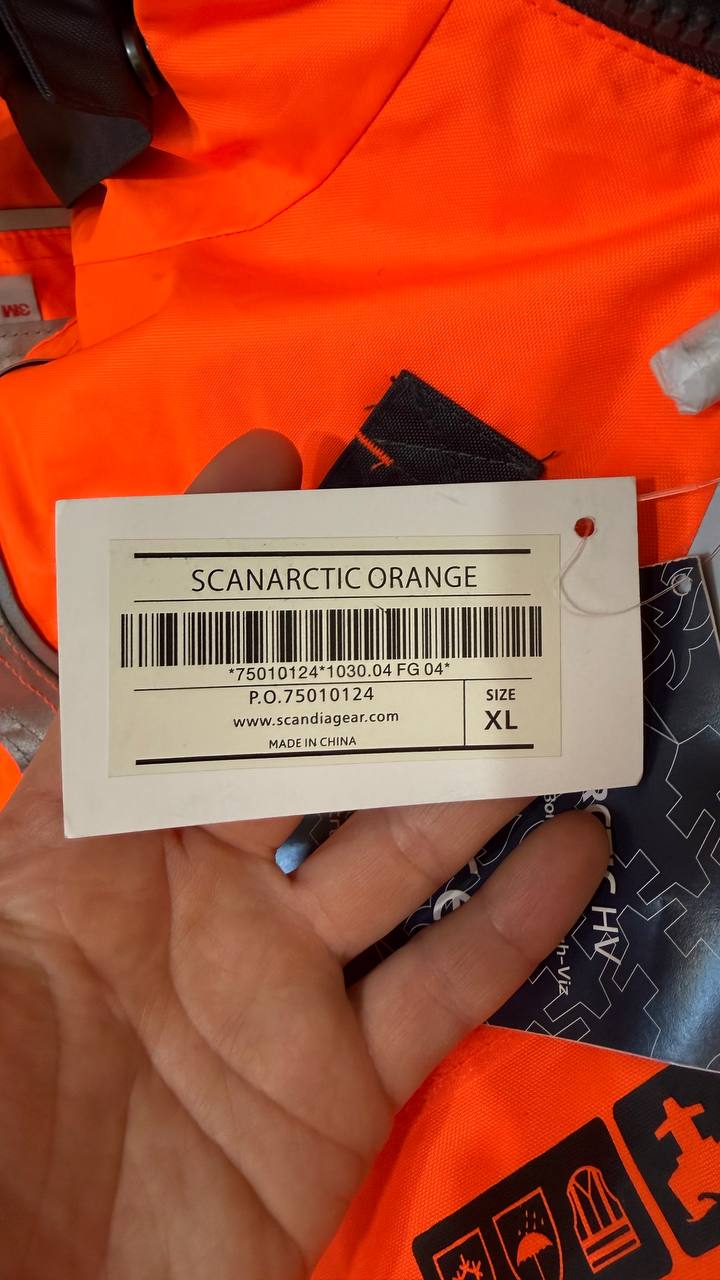 Новый оригинальный зимний комбинезон Scandia Gear ScanArctic HV Orange
