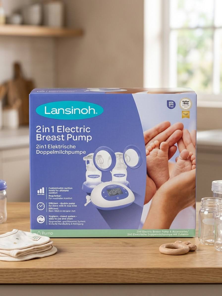 Электрический молокоотсос Lansinoh 2in1