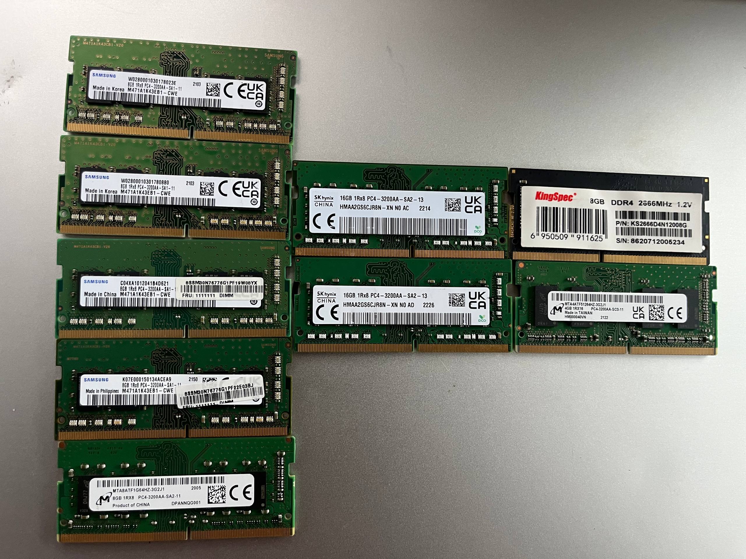 DDR-4 3200 SO-DIMM Samsung 8гб