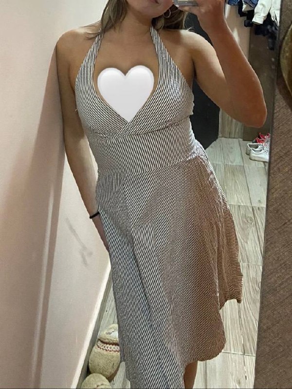Платье пляжное бежевое S