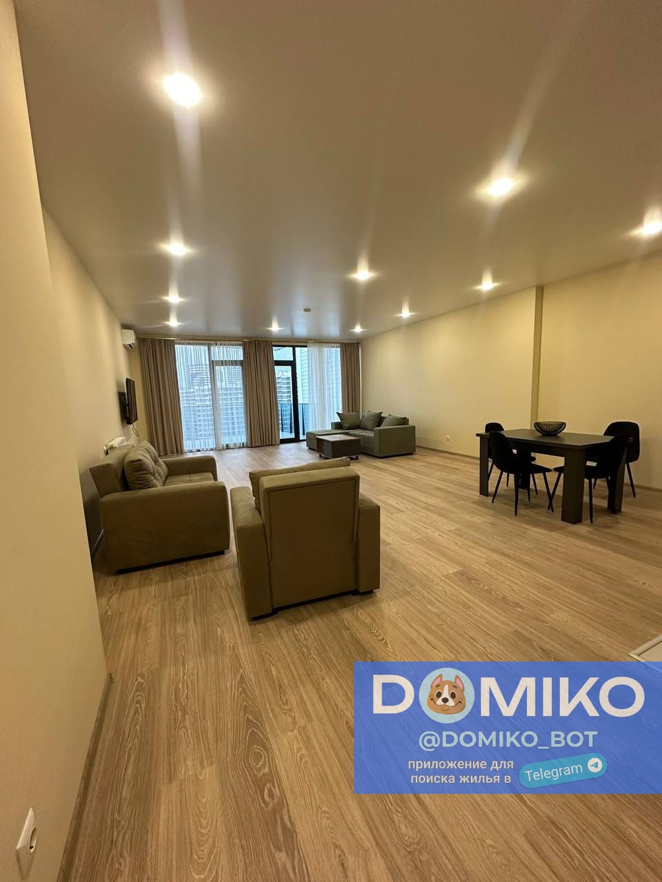 Квартира 1+1 площадью 120 м²