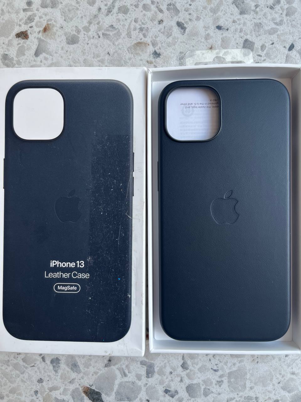 Оригинальный кожаный чехол с MagSafe для iPhone 13