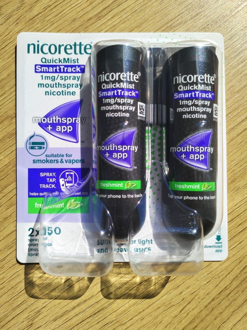 Никотиновый спрей Nicorette