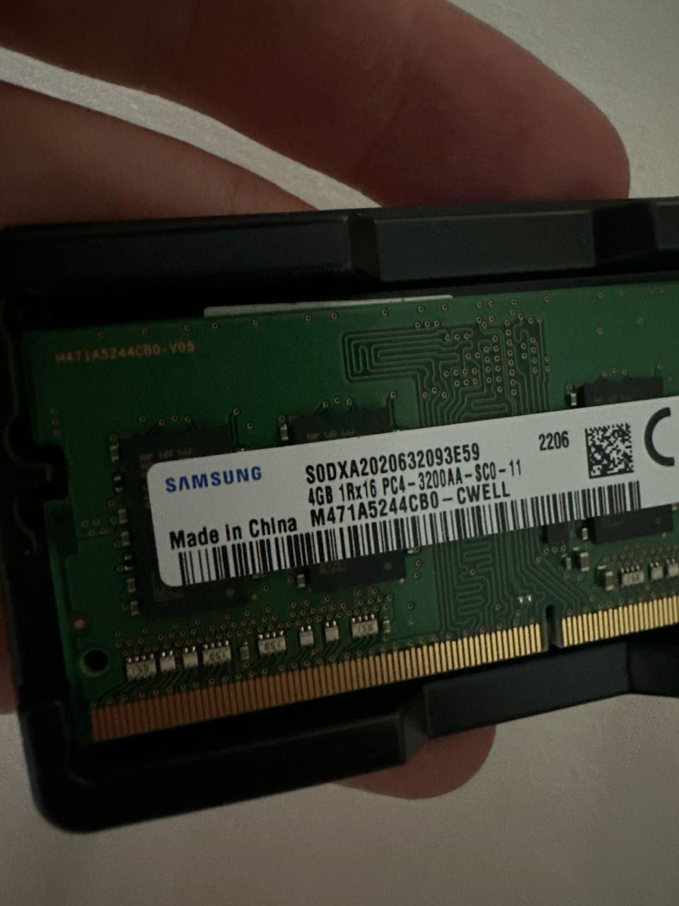 Оперативная память 4 ГБ Samsung 3200 SODIMM