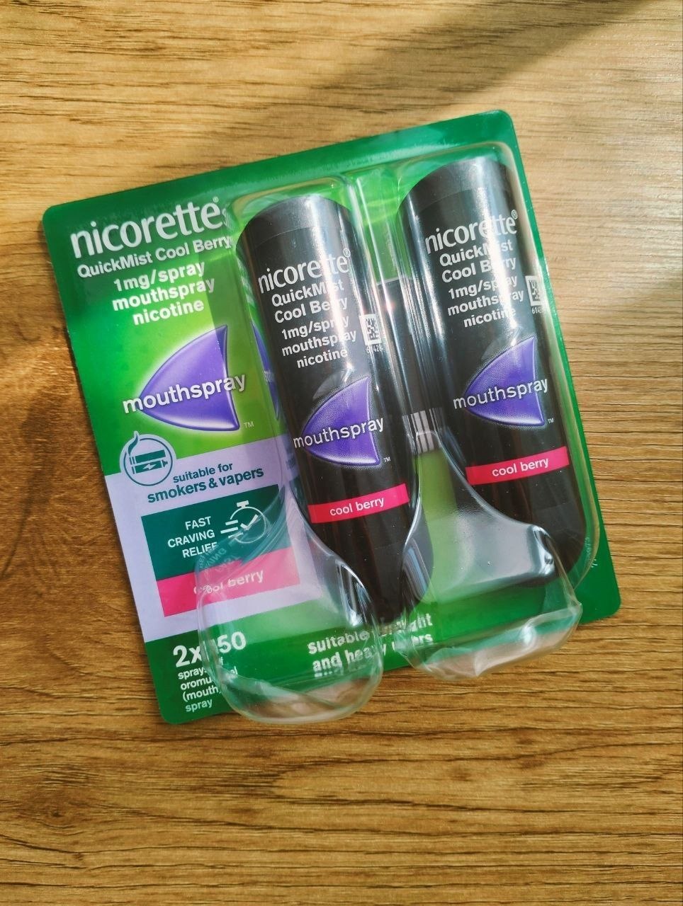 Никотиновый спрей Nicorette