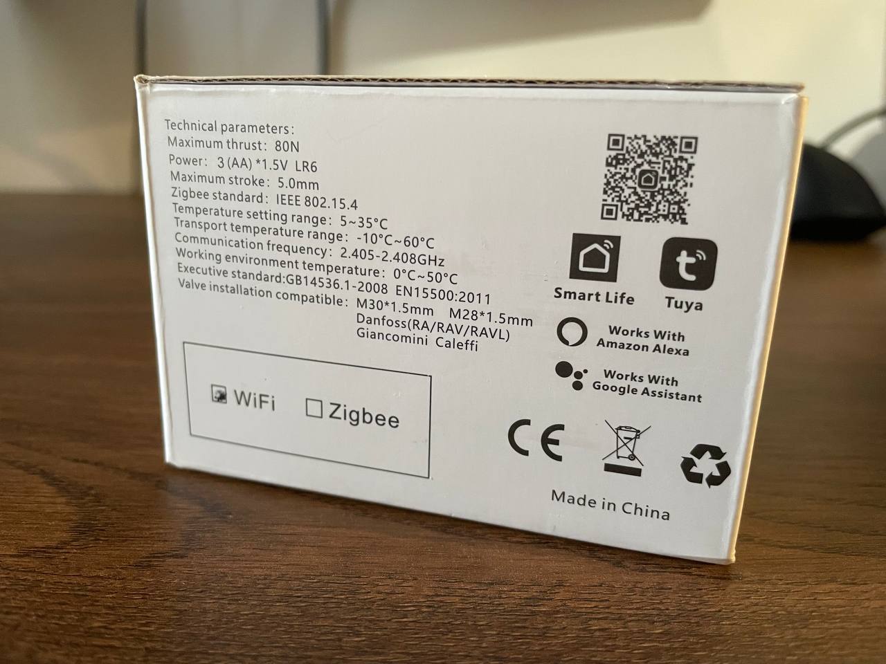 Wi-Fi термоголовка для радиатора