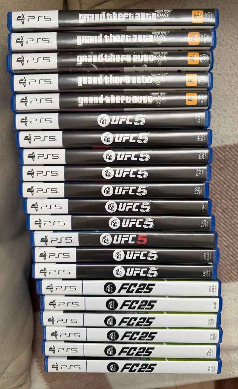 FC25, UFC5, GTA5 игры для консолей
