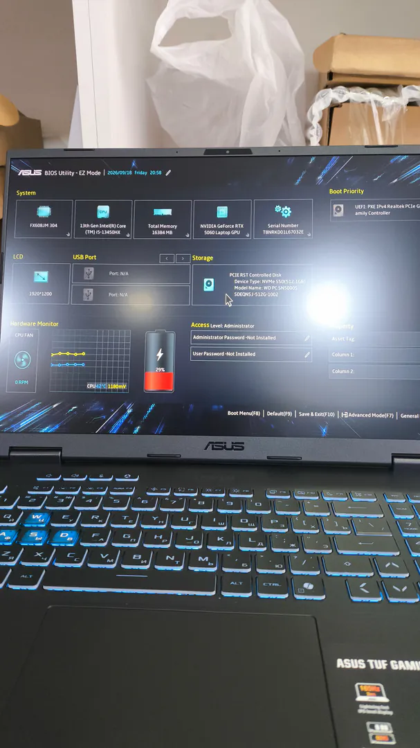 Ноутбук ASUS TUF fx608j