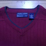 Point Zero 2000s Ribbed V-Neck Sweater (photo 3)