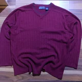Point Zero 2000s Ribbed V-Neck Sweater (photo 1)