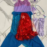 Костюм русалки р.120 (платье, перчатки, парик, палочка и украшения (photo 2)