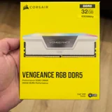 оперативную память DDR5 Corsair Vengeance RGB DDR5 white 32Gb(16x2 (photo 1)