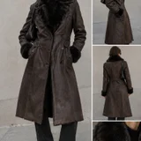 Винтажная дублёнка с мехом норки (photo 1)