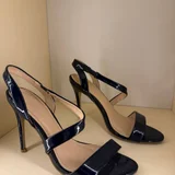 Синие с цветами винтажные туфли Stuart Weitzman, размер 39 (photo 7)