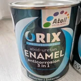 Эмаль антикоррозийная Atoll Orix Color и наждачная бумага (photo 2)