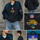 Винтажная олимпийка NFL Reebok Jacksonville Jaguars (photo 1)