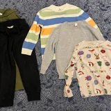 Н&М 110 и 116 и серый свитер Вайкики, это всё на 4-5 лет, в одни руки за (photo 1)