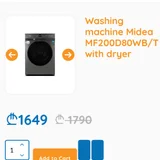 Стирально-сушильная машина Midea MF200D80WB/T (photo 5)