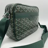 Сумка через плечо мужская/женская Goyard зеленая новая (photo 5)