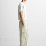 Zara - Молодежные брюки карго с эластичным поясом м карманами. Размер L. (photo 3)