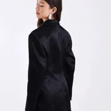 ASOS черный сатиновый жакет (photo 2)