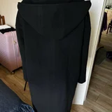 Черное пальто с капюшоном Modalinea Milano 46 RU (photo 2)