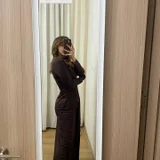 **Платье макси шоколадного цвета** 🤎 (photo 4)