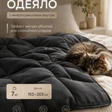 Утяжеленное одеяло 7 кг, для тех, к кого проблемы со сном. Заказывала ребенку, но оказалось слишком тяжелым для ребенка 9 лет. Спала с ним 1 ночь. В идеальном состоянии. Без запахов, пятен, почти как из упаковки. Покупала за (photo 2)