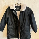Прорезиненный дождевик с искусственной овчиной Zara (photo 2)