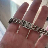 Цепь Ice Out Cuban Link с цирконием серебро 925 (photo 2)