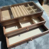 Органайзер комодик для украшений с бархатной отделкой (photo 2)