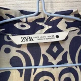 Длинное платье Zara в бежево-синих тонах (photo 4)
