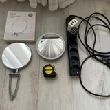 Набор вещей: удлинитель, зарядники, рулетка, зеркала (photo 1)