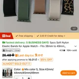Трикотажный ремешок для Apple Watch 38/40мм (photo 2)