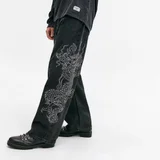 Джинсы Ed Hardy x Urban Outfitters с вышивкой дракона (photo 3)