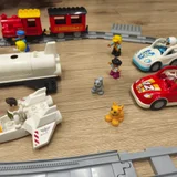 Набор Lego Duplo железная дорога+мост+дополнительные рельсы. Паровоз ездит, гудит, светится👍 (photo 4)