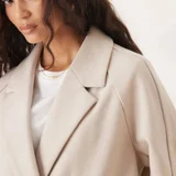 ASOS DESIGN светло-бежевое пальто (photo 3)