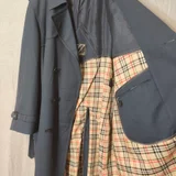 Мужской винтажный тренч Valmeline ФРГ, синий, L-XL (photo 3)